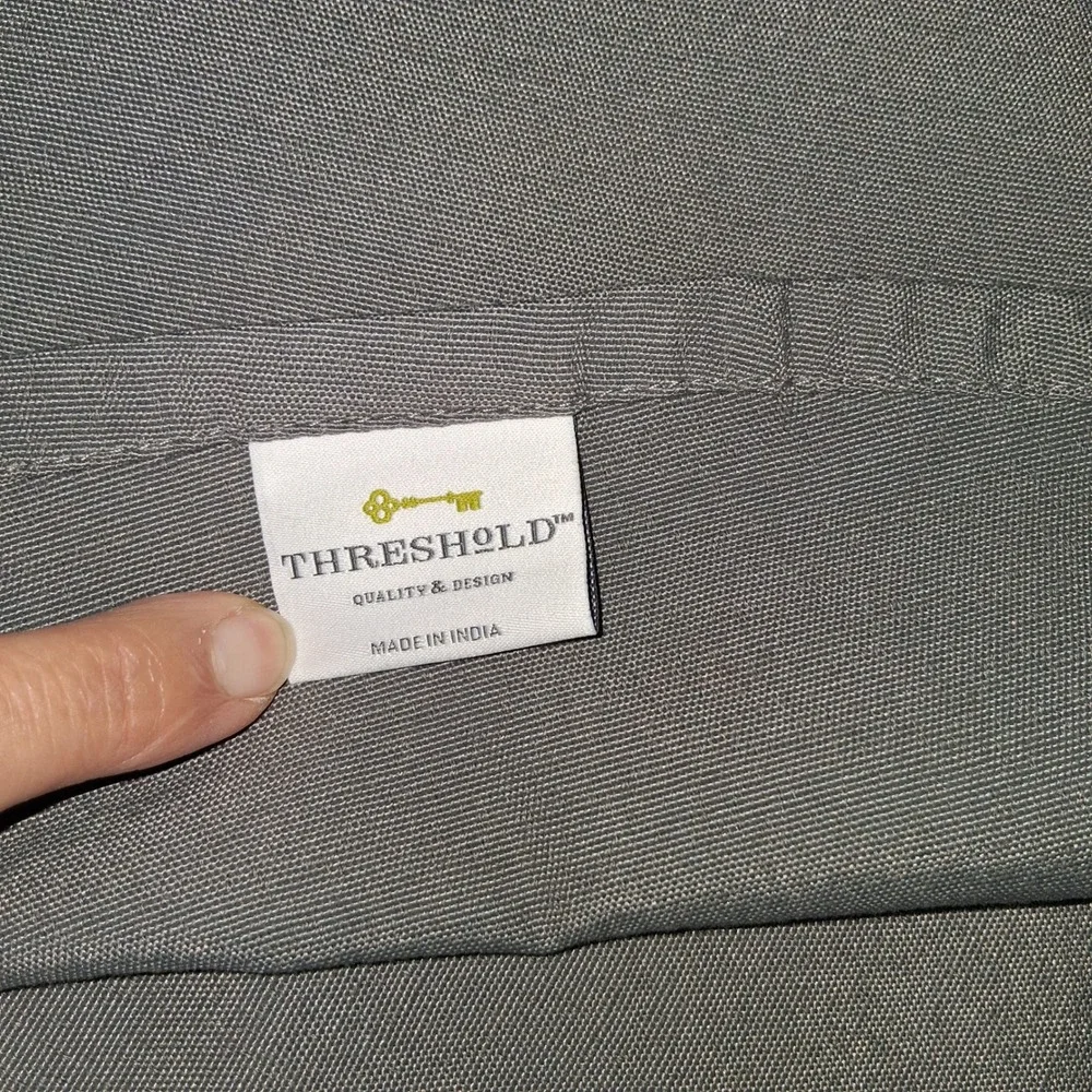 Threshold Gray Curtain‎ Panel Room Darkening Window Covering 34